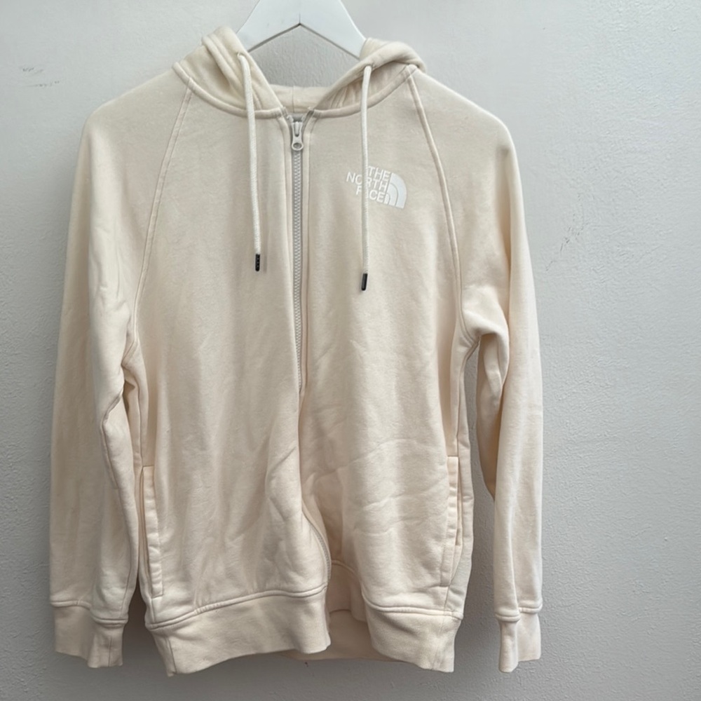 The North Face Off-White Zip-Up Hoodie
